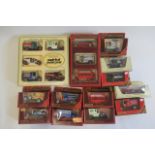 Matchbox models of Yesteryear including vans, wagons and bus, all items boxed E-M (13) (Est. plus