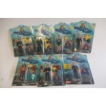 Seven Playmates Sea Quest figures comprising Captain Bridger, Commander Ford, Lucas, Chief