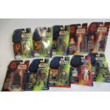 Ten Hasbro and Kenner Star Wars figures comprising Gamorrean Guard, Dath Maul, Bassk, Hoth