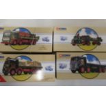 Four Corgi Classics comprising Scammell, Scarab Watneys Atkinson, Eddie Stobart, Foden Flatbed