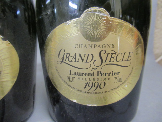 Two bottles 1990 Grand Siecle champagne, Laurent Perrier (Est. plus 21% premium inc. VAT) - Image 2 of 3