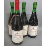 Four bottles Penfolds Bin Shiraz-Mataro, 1990, Bin 2 (Est. plus 21% premium inc. VAT)