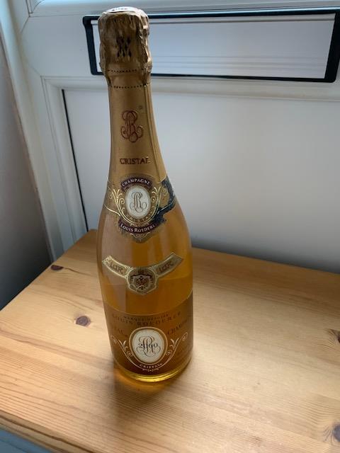 One bottle 2000 Louis Roederer Cristal Champagne, Marques Deposee