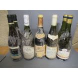 Seven bottles of white Burgundy, comprising, two bottles 1995 Pouilly-Fume premier millesime, one