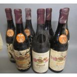 Seven bottles Vietti Barolo, 1985, Barolo Della Localta Castiglione (Est. plus 21% premium inc.