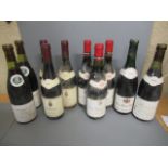 Ten bottles of vintage Burgundy, comprising two bottles 1982 Savigny-les-Beaune, Louis Latour, three