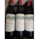 Six bottles Chateau Calon-Segur, 1985, grand cru classe, Saint Estephe (Est. plus 21% premium inc.
