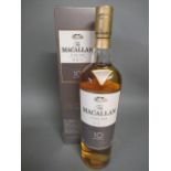 One bottle The Macallan Fine Oak triple cask matured 10 year old single malt whisky, boxed (Est.