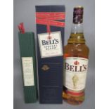 Two bottles Bell's blended whisky, comprising boxed Special Blend and an Original, together with two