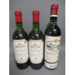 Two bottles Saint-Emilion, J. Lebegue & Co., together with a 1979 Chateau Chasse-Spleen, Moulis en