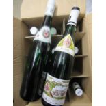 Six bottles Maximin Grunhauser Abtsberg, 2015, Kabinett, together with Six bottles Eitelsbacher