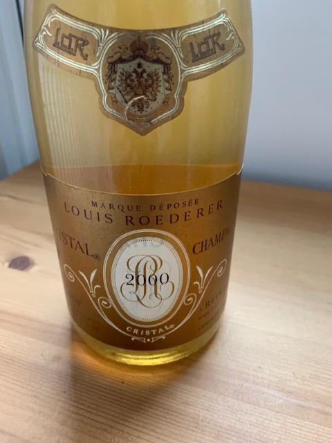 One bottle 2000 Louis Roederer Cristal Champagne, Marques Deposee - Image 2 of 3