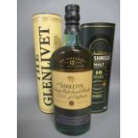 One bottle Bushmills 10 year old single malt whisky, boxed, together with a 12 year old The