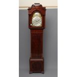A MAHOGANY LONGCASE signed Richard Rogers, Dudley, the eight day movement with anchor escapement