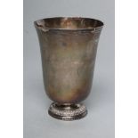 A FRENCH BEAKER, Paris 1786 (discharge and Paris guarantee large article 1798-1809 mark), of rounded
