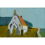 MHAIRI MACGREGOR R.S.W. (b.1971), Orkney Church, oil on canvas, signed, Thompsons Gallery, London