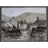 ASHLEY JACKSON (b.1940), Pennine Village, watercolour, signed and dated 1974, 21 1/2" x 29 1/2",