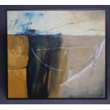 ATTRIBUTED TO RONALD POHL (Contemporary), Abstract, oil on board, unsigned, 35 1/2" x 39 1/2",