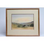 BRIAN IRVING (1931-2013), Haymaking, watercolour and pencil heightened with white, signed, 10" x