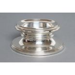 A SILVER CANDLE HOLDER, maker W.I. Bradbury & Co., Birmingham 1998, of waisted cylindrical form,