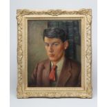 IAN CAMPBELL (Scottish 1902-1983), Portrait of a Young Man, head and shoulders, oil on canvas laid