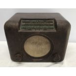Bush Bakelite radio type D.A.C. 90A. 30 w x 23 h x 18cms d. Condition ReportUntested, no plug. Paint