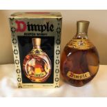 Bottle of Dimple Old Blended Scotch Whisky, 1960's, 26 2/3 fl ozs. sealed with box.