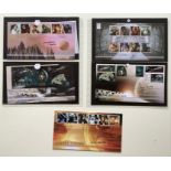 A collection of 5 First Day Covers relating to Star Wars signed by Dave Prowse, John Mollo,