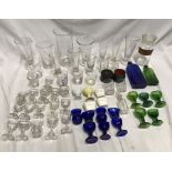 Collection of scientific and medicinal glassware, late 19th/ early 20thC to include measuring jug,