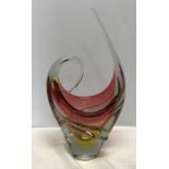 Murano coloured glass vase. 33cms h x 17cms w. Condition ReportVery good condition, no fault.