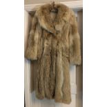 A vintage fox fur coat, approximate size 8/10. Condition ReportGood condition.