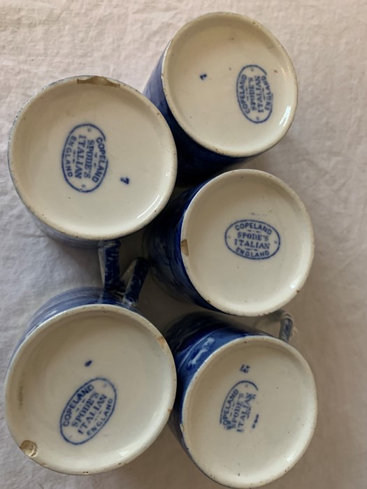 Eleven coffee cans and 12 saucers Copeland in Spode's Italian Pattern with oval dish in the same - Image 6 of 6