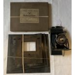 Photographic interest to include Agfa Billy Boy camera and Zeiss Ikon plate holders.