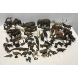 Large collection of Elastolin and other pre war composition figures, Wild Animals. Condition