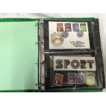 Stamp Album 1880-1980 commemorative of Cricket, certificate number 706 of 1400 issued, contains FDC,