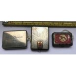 Empire exhibition vesta tin, Bryant and may's, matchbook case 1938 and a chrome steel matchbook