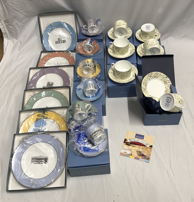 Wedgwood, Grand Tour collection. 6 decorative plates 20.5cms w, 6 coffee cup and saucers and