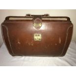 Vintage leather briefcase. 43 x 32cms. Condition ReportScuff to leather.