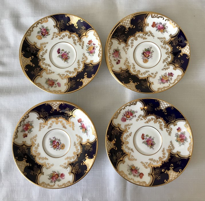 A Coalport tea service, 12 saucers, 12 plates, 12 cups, 1 sugar bowl and 2 cake plates. Condition - Image 7 of 9
