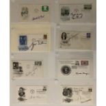 A collection of 11 First Day Issues (some Inauguration Day) and stamped envelopes relating to
