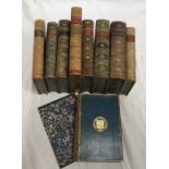 Selection of 9 leather bound and gilded college books in Darkest Africa, Hymers College 1897, Star-