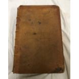 Large leather bound Universal Family Bible printed for J Cooke, London 1786. 40 w x 18 h x Condition