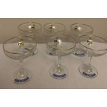 Six vintage Babysham glasses.Condition ReportAll in good condition with no damage or repairs.