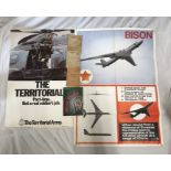 Militaria ephemera, Aircraft recognition training poster Bison Soviet Aircraft 80 x 60cms,