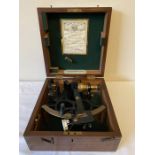 'Husun' sextant no. 52939, maker Henry Hughes & Son Ltd of 6 inch radius and reading to 10 inch