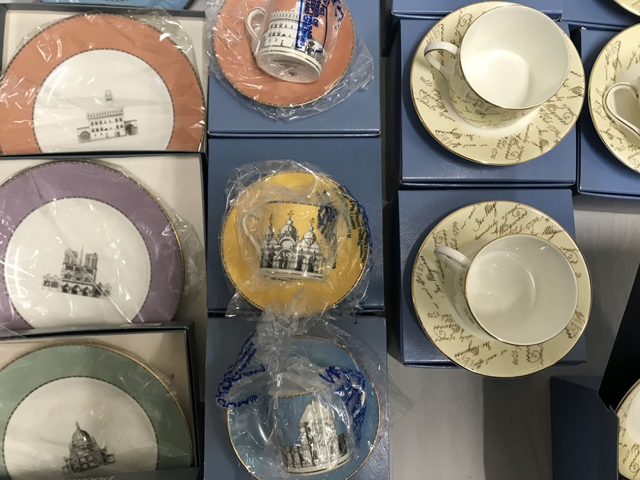 Wedgwood, Grand Tour collection. 6 decorative plates 20.5cms w, 6 coffee cup and saucers and - Image 6 of 6