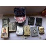 Collection of Royalty commemorative, vestas, matchbox and matchbook cases. King George V and