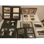 Late 19th/early 20thC photographs in albums, depicting Holderness Hunt meets, portraits, Yorkshire