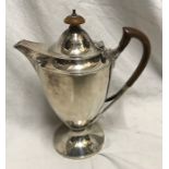 Hallmarked silver coffee pot/chocolate pot, maker Edward Barnard & Sons Ltd. London 1913, approx