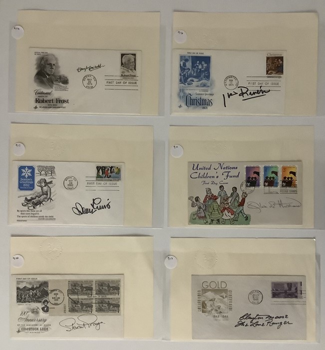 A collection of 11 First Day Covers and Issues relating to International Actors, predominately